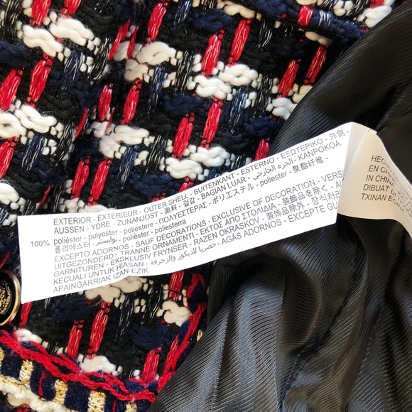 NWT Zara Tweed Crop Jacket - Picture 10 of 12